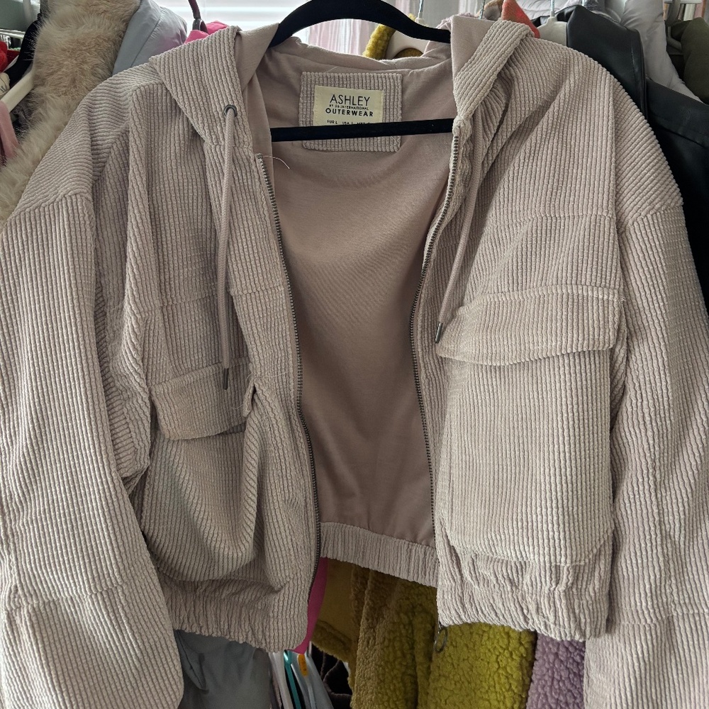 Light pink corduroy jacket
